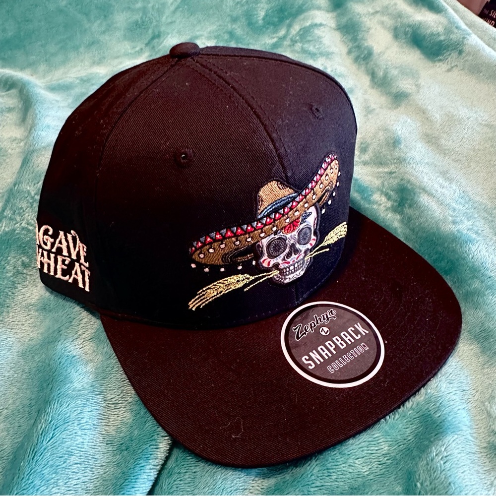 Like New Agave Wheat Breckenridge Brewery Scarecrow Skull Black Snap Back